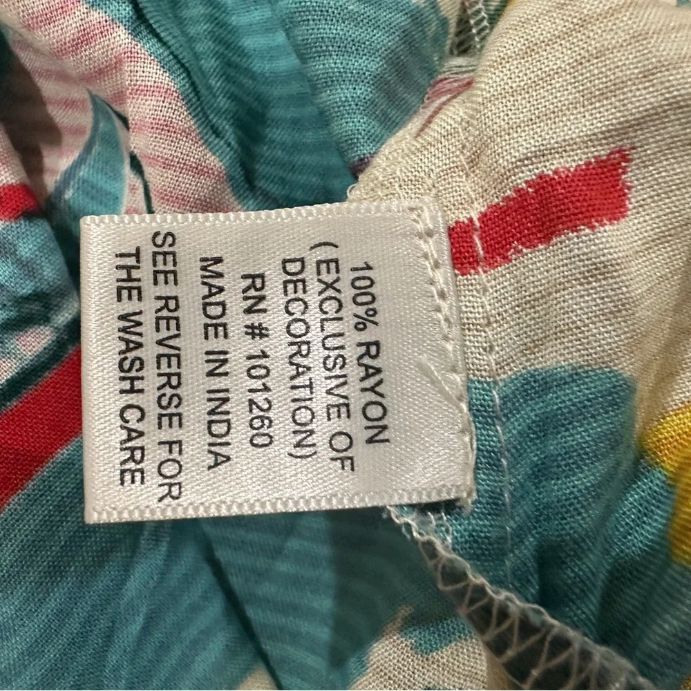 NWT True Destinations Pants Wide Leg Resort Wear Beach Tropical Cruise Women L - Picture 9 of 9